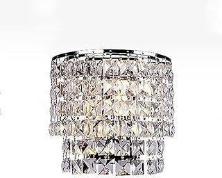 Applique murale en cristal postmoderne finition chromée luminaire mural pour décoration intérieure lampes