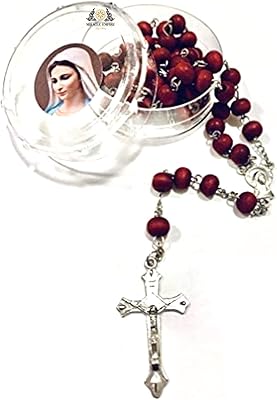 Chapelet au parfum catholique de rose naturelle pour femmes et hommes unisexe, belle