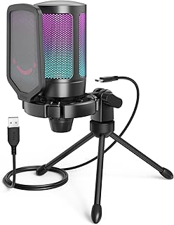 Microphone de jeu vifen pour pc, microphone de studio de podcast usb