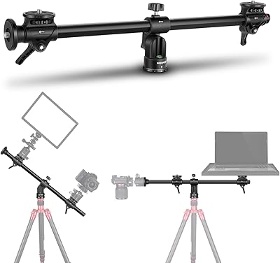 Neower bras de trépied horizontal 30"-76 cm 3-8" support à vis pour d'appareil
