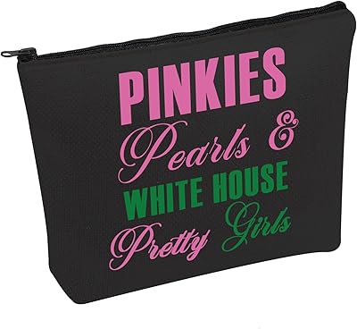 Cadeau de sororité perles pinkies roses et vertes maison blanche jolies