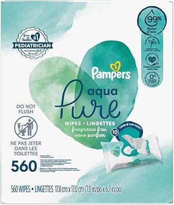 Lingettes pour bébé pampers aqua pure sensitive, 10 x pop top 560 pièces. Diaytar : Votre allié pour des achats malins et économiques