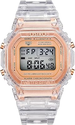 Montre numérique carrée en plastique pour enfants, blanc/blanc, blanc/blanc, bracelet