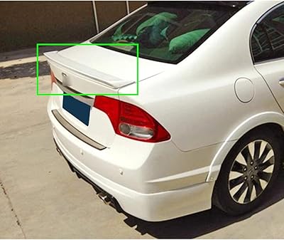 Aileron arrière de voiture pour honda civic 2006-2011 2007 2008 2009 2010, aileron