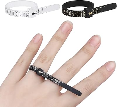 Outil de mesure de la taille de bague 2 pièces, ensemble de mesure