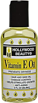 Huile de vitamine e hollywood beauty pour le traitement des cheveux