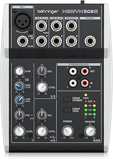 Interface de streaming usb behringer zenix 502s
