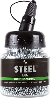 Air venturi steel bbs.177 cal grain 5.1 zingué 2500 ct chrome