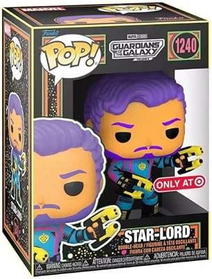 Collection de figurines en vinyle funko pop! marvel black light mcu glow