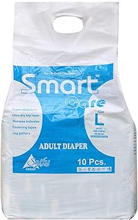 Couches adultes unisexes smartcare easy & high absorbency - 5 pièces (grande taille)