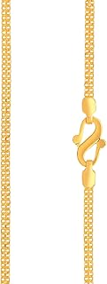 Chaîne en or pur malabar 22 carats (916) et diamants emchm035p011_y_22, or