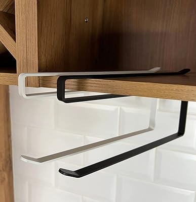 Porte-serviettes en papier mural sans perçage porte-serviettes sous armoire pour cuisine porte-rouleau d'essuie-tout