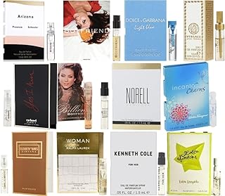 Échantillons de parfums de la collection designer pour femmes de sampler