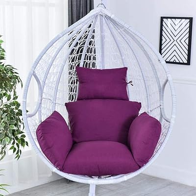Coussin de siège pour hamac suspendu au design ovale oka dossier épais