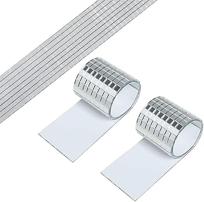 Goodrun 2 rouleaux de carreaux de mosaïque auto-adhésifs 4 x 100 cm, carreaux