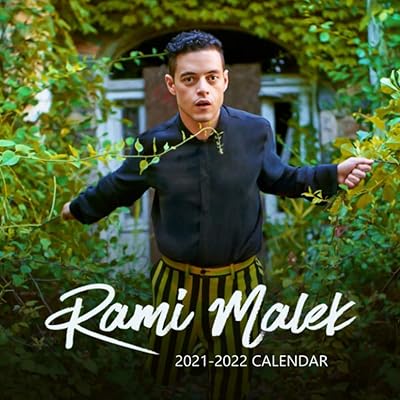 Calendrier rami malek 2021-2022 : calendrier 2021-2022, 18 mois – 8,5 x 8,5