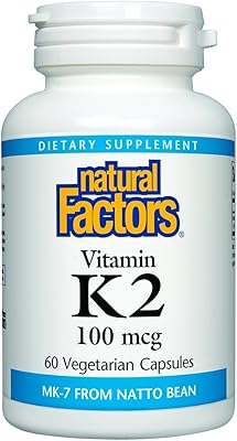 Natural factors vitamine k2 100 mcg 60 gélules