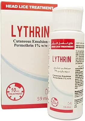 Traitement lythrine poux émulsion coutanée 9perméthrine 1% p/p) 59 ml