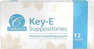 Suppositoires carlson ke lubrification sèche rectum vitamine e boîte de 12