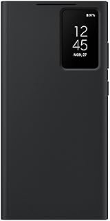Housse de protection portefeuille samsung pour galaxy s23 ultra smart view de couleur
