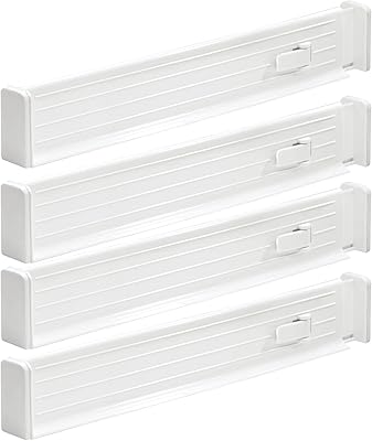 Organisateur de tiroir de cuisine extensible mdesign séparateur réglable avec extrémités en mousse
