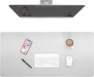 Sous-main de bureau double face en cuir pu imperméable et antidérapant, tapis d'écriture