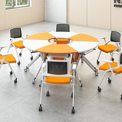 Ensemble de 6 tables et chaises de formation mobiles rabattables table de réunion