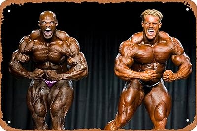 Affiche kassed bubba ronnie coleman vs jay cutler 8x12 pouces rétro vintage