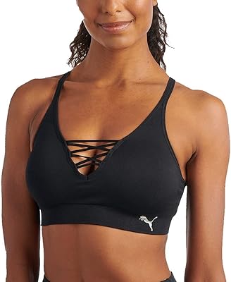 Soutien-gorge de sport sans couture puma pour femme métallisé