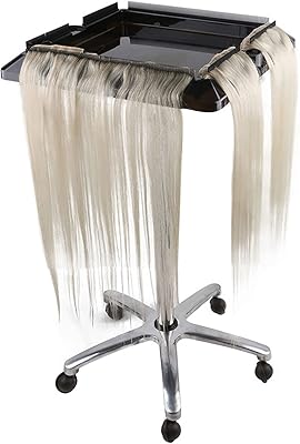 Plateau de salon à hauteur réglable, outil d'extension de cheveux amovible avec 3