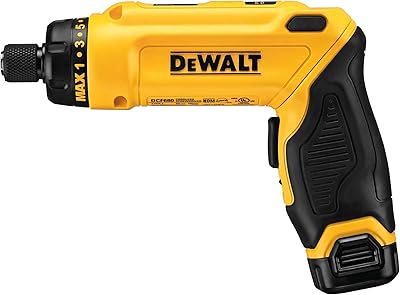 Jeu de tournevis sans fil dewalt, 8 volts max, gyroscopique, 2 piles, électrique