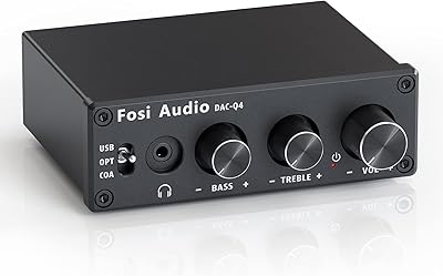 Convertisseur mini dac de jeu fossi audio q4, convertisseur audio numérique vers analogique