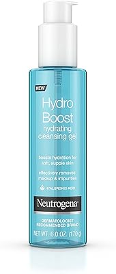 Neutrogena hydro boost gel nettoyant visage léger pour peaux sensibles, nettoyant doux