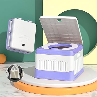 Toilette portable pour bébé, siège d'apprentissage de la propreté pliable, toilette d'urgence portable