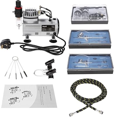 Kit aérographe, kit de compresseur d'air professionnel wetool, kit aérographe pour vernis à