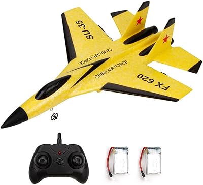 Golrc fx620 2,4 ghz rc avion 2 canaux su-35 modèle de planeur rc