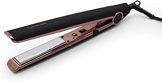 Lisseur à cheveux professionnel coriolis en titane c1 pour femmes (cuivre noir lisse)