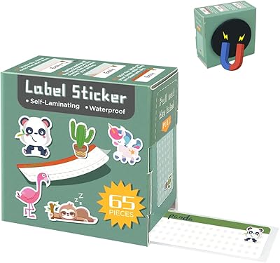 Étiquettes d'adresse post it étiquettes autocollantes mignonnes magnétiques imperméables pour boîtes de rangement