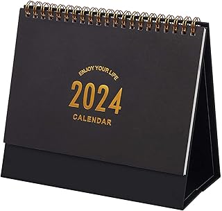 Petit calendrier de bureau 2022-2023 pliable debout novembre 2022-décembre 2023