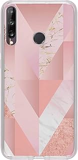 Housse de protection en gel tpu souple transparent classique et élégante avec un design fin et flexible [coque conçue pour huawei y7p] - couleur rose marbré avec imprimé vintage intégral. La marketplace qui fait du bien à votre budget : Diaytar