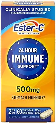 Comprimés de vitamine c ester-c, 500 mg, 60 unités, sans saveur