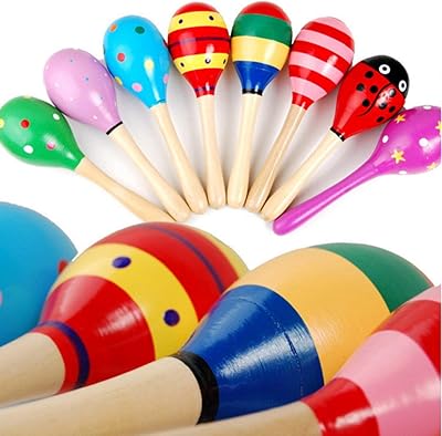 Mo lot de 3 hochets pour bébé maracas en bois, jouet marteau à sable - couleur aléatoire. Toutes les catégories, tous les prix sur Diaytar