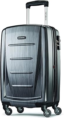 Bagage rigide samsonite winfield 2 avec roulettes pivotantes, charbon de bois, grand format