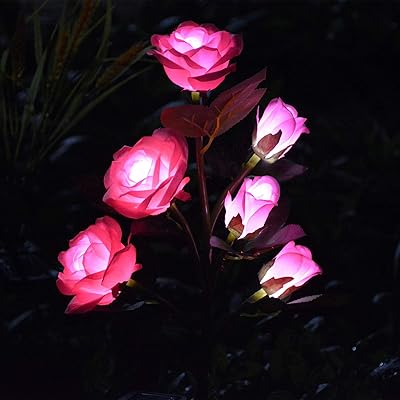 [6 fleurs] lumières de fleurs artificielles de jardin solaire lumière de rose imperméable. Diaytar : Des promotions exceptionnelles toute l'année pour tous les Sénégalais
