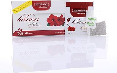 Tisane hemani hibiscus 20 sachets, riche en vitamine c, abaisse la tension artérielle, renforce le système immunitaire, améliore le métabolisme. Redéfinissez vos attentes shopping avec Diaytar