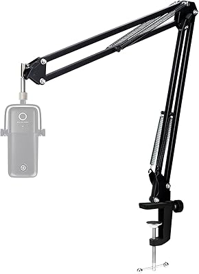 Pour bras de perche elgato wave 3 pied de microphone compatible avec le support
