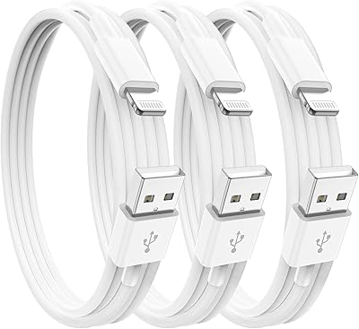 Câble de chargement iphone de 1 mètre 3 pièces [certifié apple] lightning
