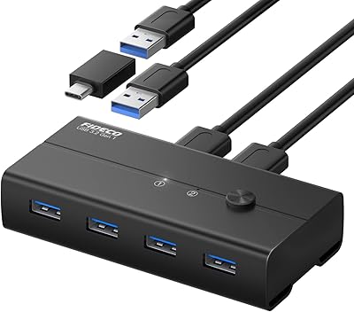 Usb 3.2 gen 1 switch kvm avec vitesse de 5