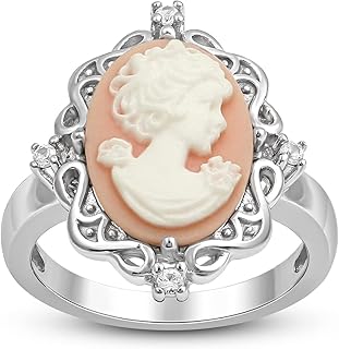 Bague ovale en argent sterling 10 x 14 mm avec gravure rose