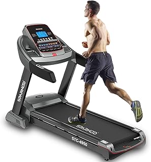 Tapis de course semi-commercial sparnod fitness stc-4950 (moteur ac 45 hp)